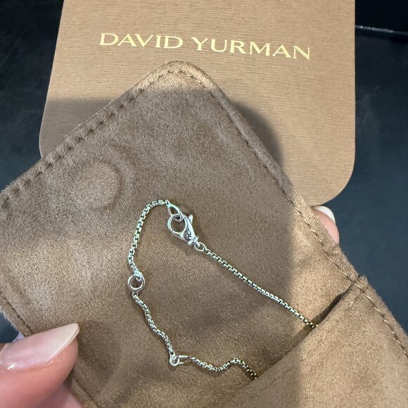 DAVID YURMAN CHAIN 16”-18" in sterling silver, 1.25mm (with extras) - Picture 4 of 14